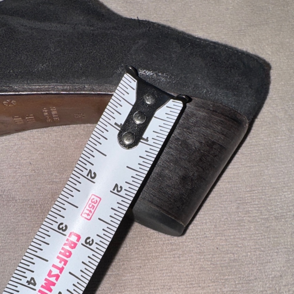 Moma Black Suede Heels - Picture 10 of 10